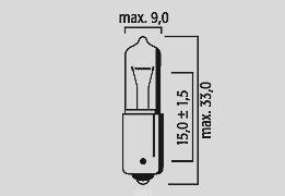 Flosser Bulb 12 V 20 W Ba9 S 10 Pk