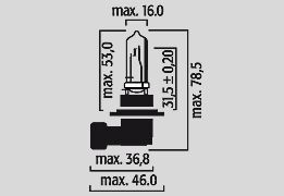 Flosser Bulb Hb3 12 V 60 W P20 D
