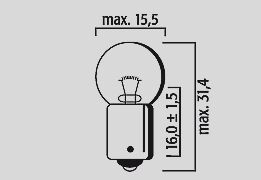 Flosser Bulb 12 V 4 W Ba9 S 10 Pk