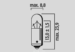 Flosser Bulb 12 V 2 W Ba9 S 10 Pk