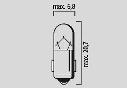 Flosser Bulb 12 V 2 W Ba7 S 10 Pk