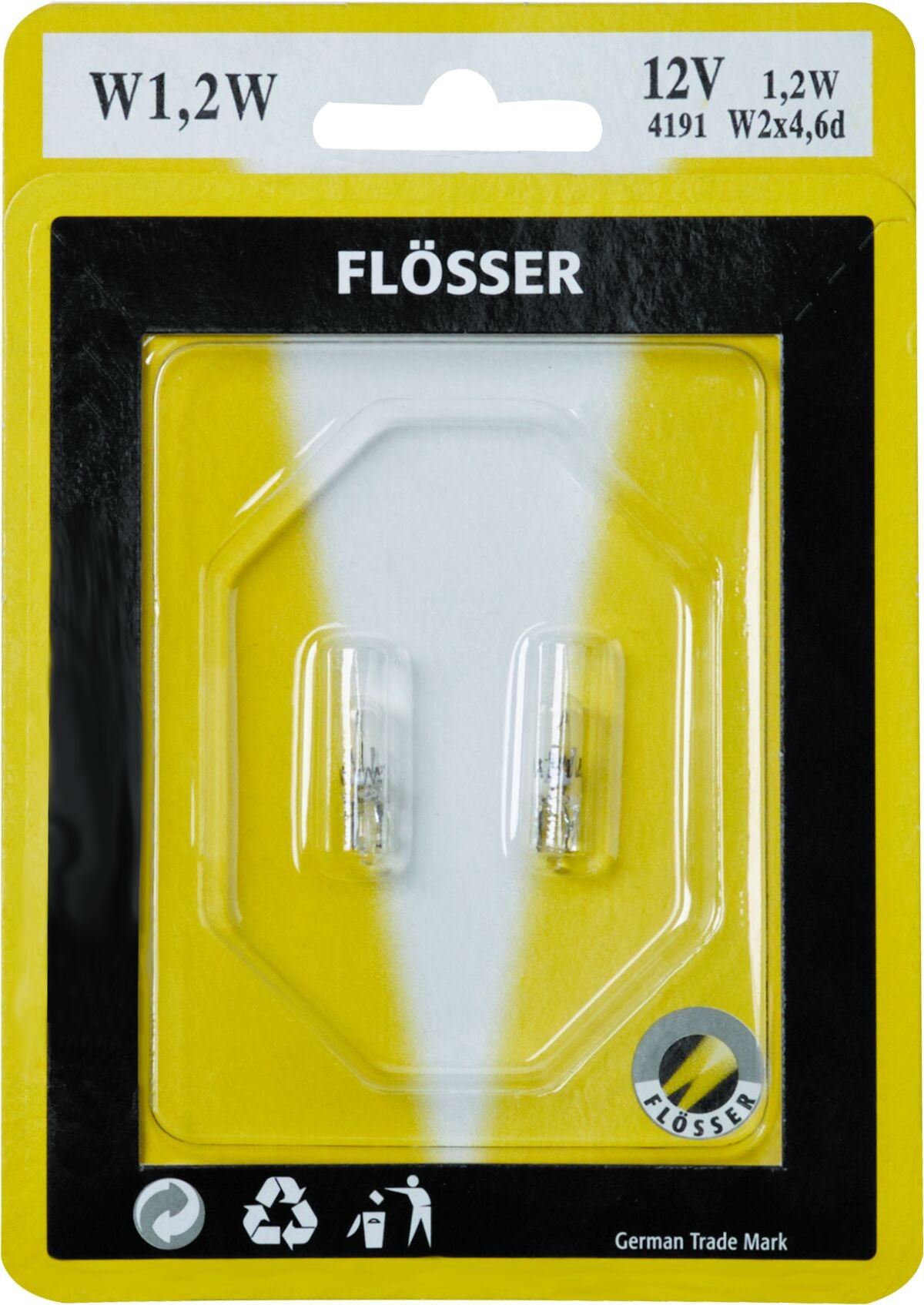 Flosser Bulb 12 V 1 2 W T5 W2 X4 6 D 10 Pk