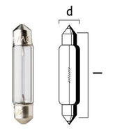 Flosser Bulb 12 V3 W Sv5 5 6 2 X28 Mm 10 Pk