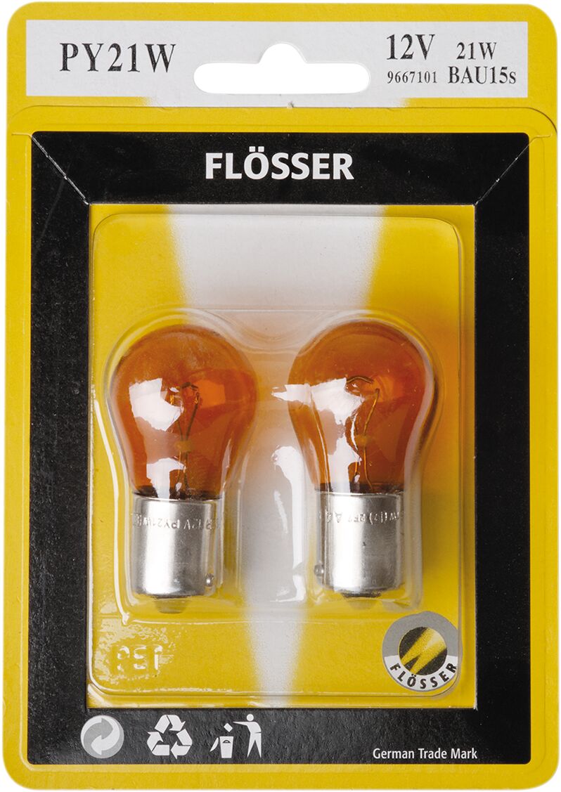 Flosser Bulb 12 V Py21 W Bau15 S Amb 10 Pk