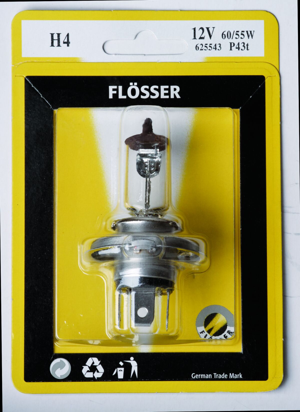 Flosser Bulb H4 12 V 60/55 W P43 T 10 Pk
