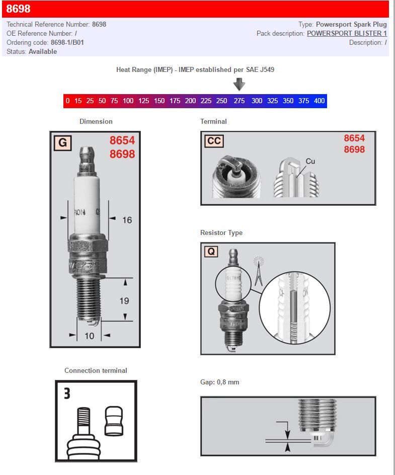 Champion Champion S Plug 8698 1