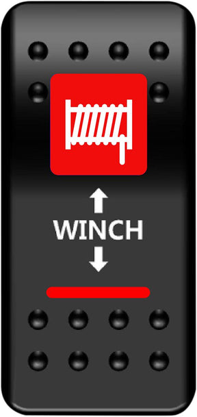 Moose Offroad Four Wheel Switch Rocker Winch Red
