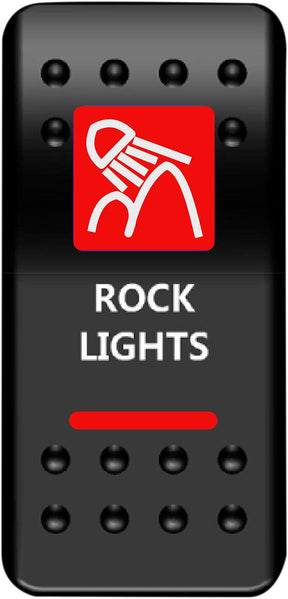Moose Offroad Four Wheel Switch Rock Lights Red