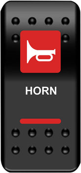 Moose Offroad Four Wheel Switch Rocker Horn Red