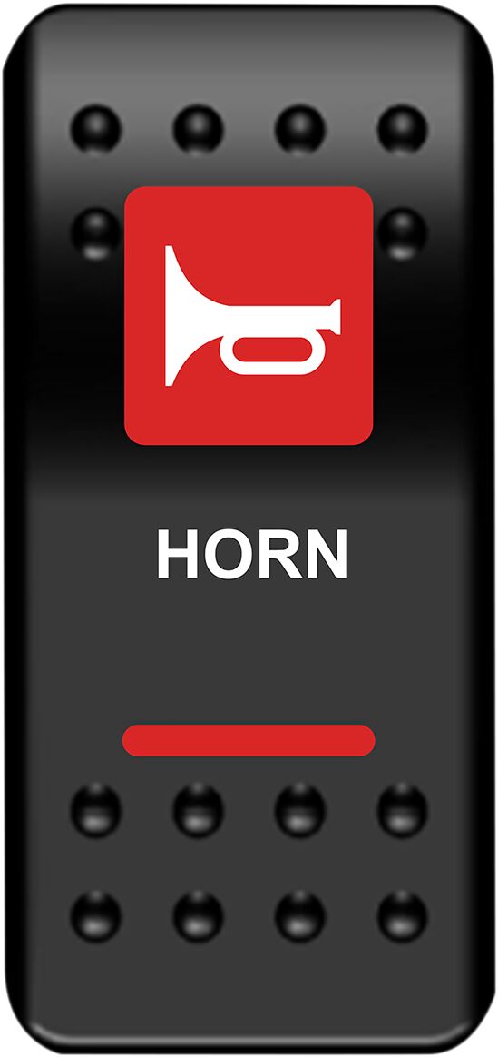 Moose Offroad Four Wheel Switch Rocker Horn Red