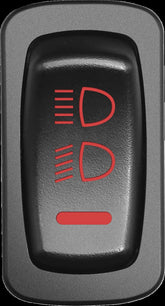 Moose Offroad Four Wheel Headlight Switch Red Mse
