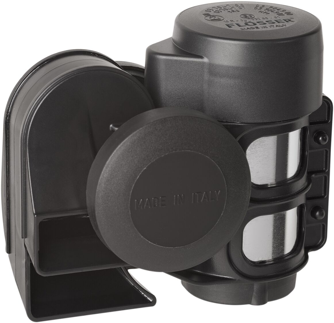 Flosser Air Horn 520+660 Hz 12 V Blk