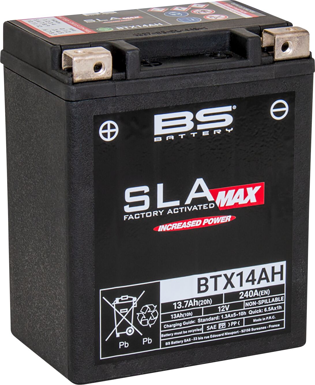 Bs Battery Battery Bs Btx14 Ah Sla Max