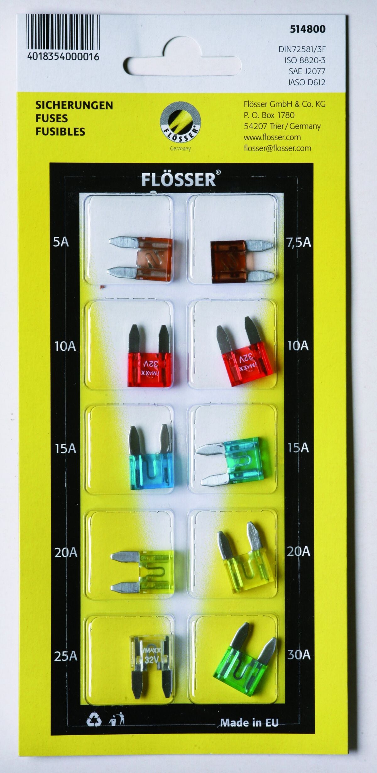 Flosser Fuses Mini 10 Pcs Card