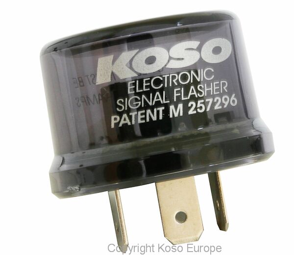 Koso North America Flasher Relay 12 V 15 A 3 Pin