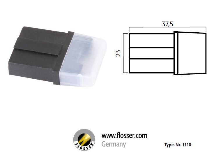 Flosser Fuseholder Std W/Cap 10 Pk