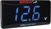 Koso North America Volt Meter Blue Super Thin