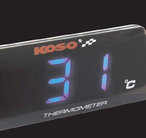 Koso North America Thermometer Blue Super Slim