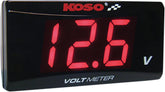 Koso North America Volt Meter Red Super Slim