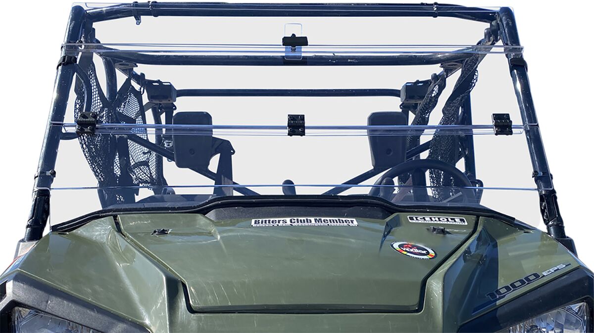 Moose Offroad Four Wheel Wndshld Flfding Dlx Pion