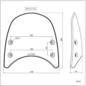 Daytona Meter Visor & Bracket Set Hond