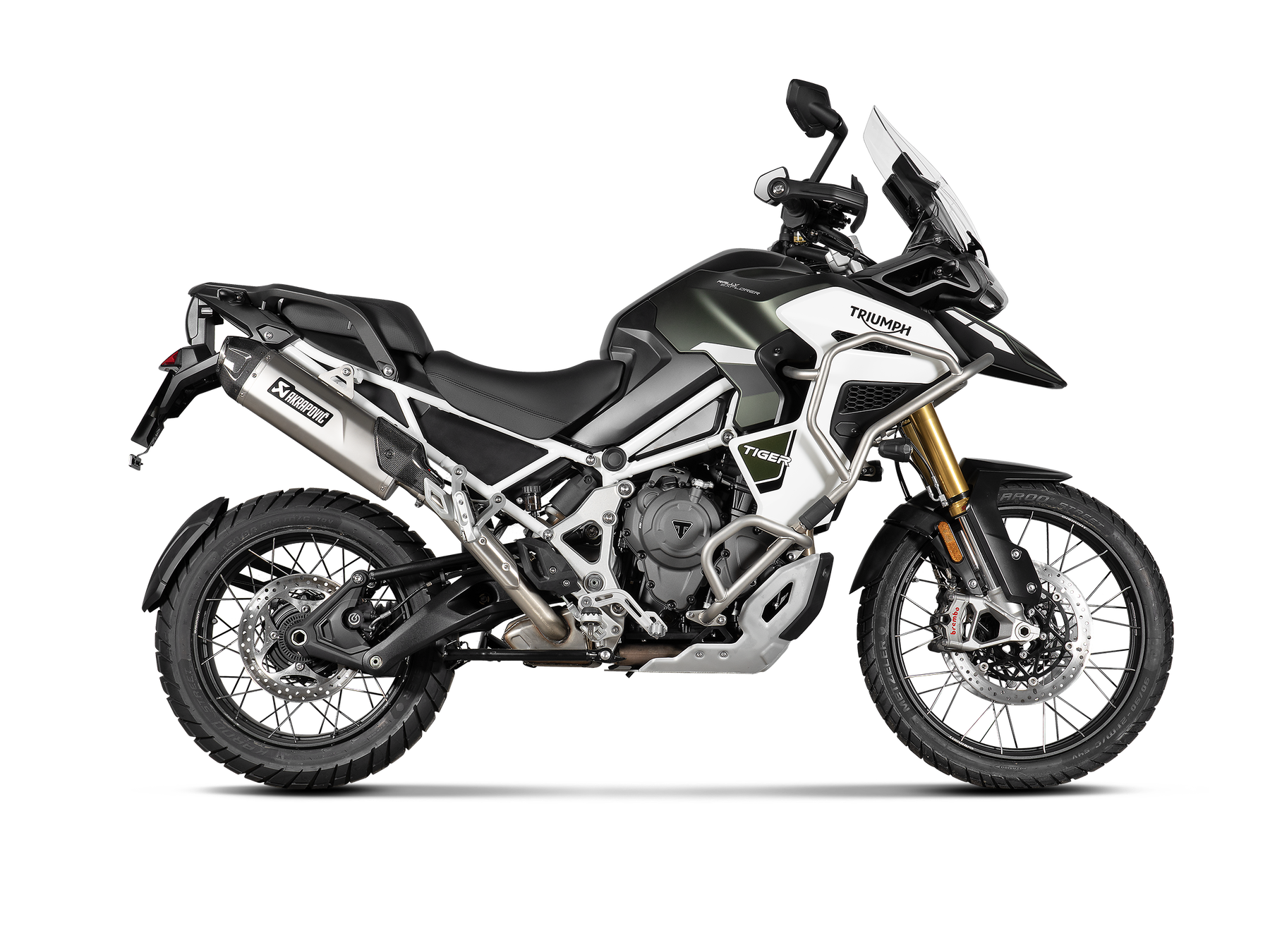 Slip-On Line Titanium, Grey - 22+ Triumph Tiger 1200 / 1200 GT