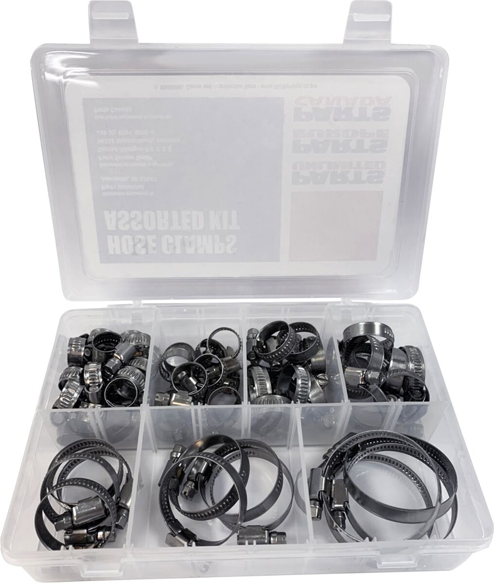 Parts Unlimited Hose Clamp Asst Kit 60 Pcs