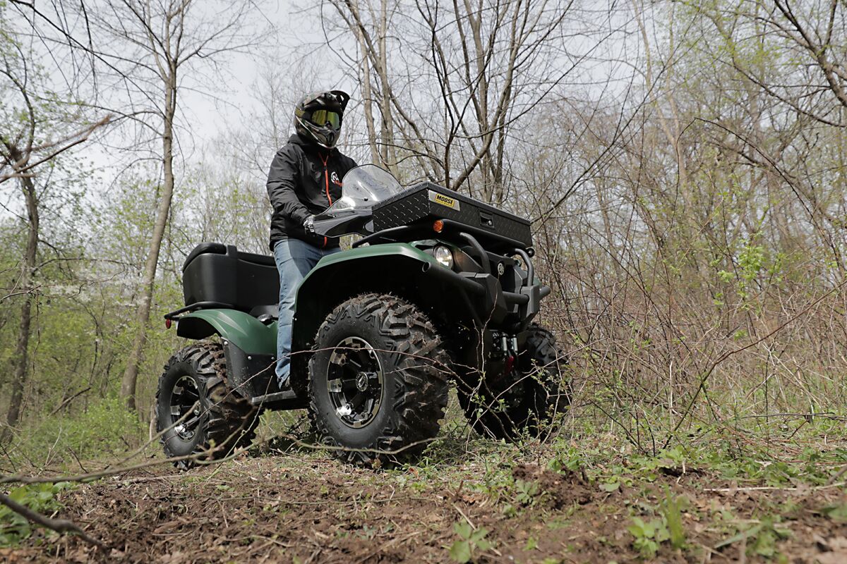 Moose Offroad Four Wheel Front Trunk Alum Bk