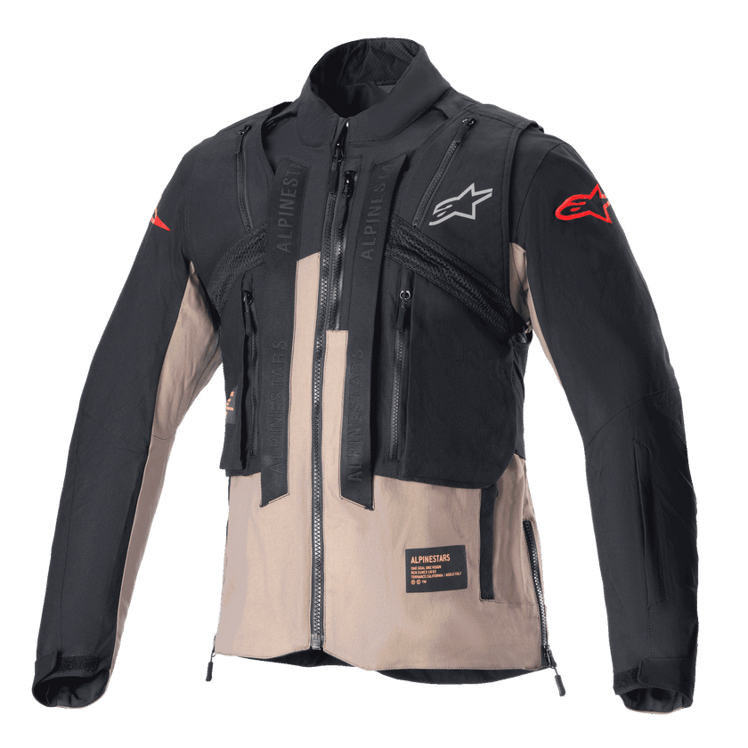 Techdura Jacket, Black & Falcon Brown