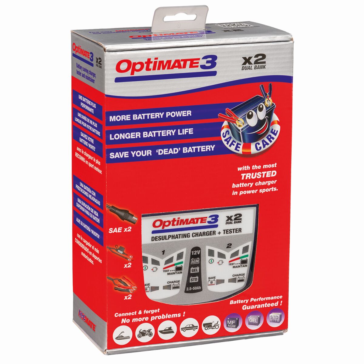 Tecmate Charger Opt 3 2 Banks