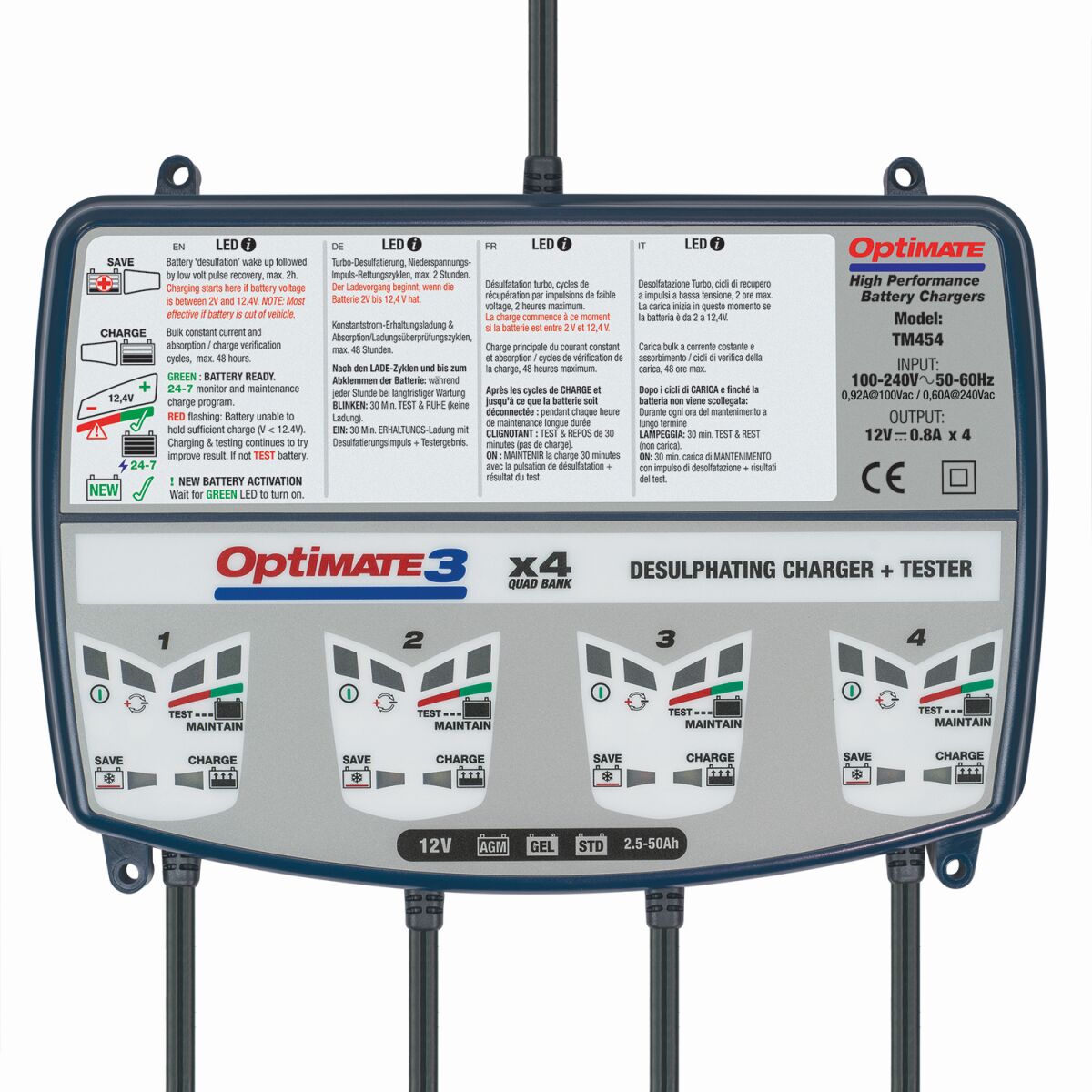 Tecmate Charger Opt 3 4 Banks