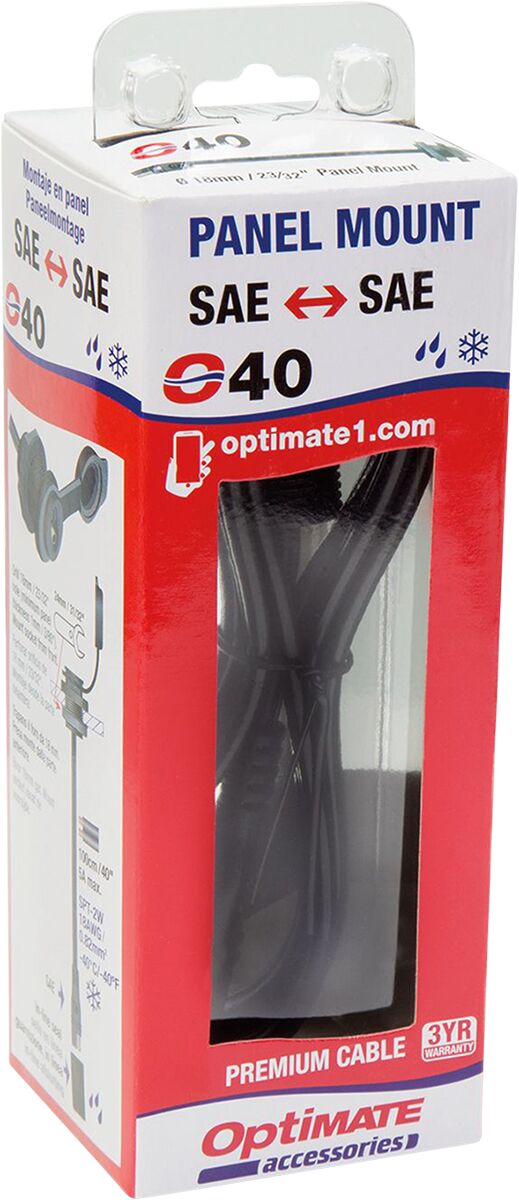 Tecmate Sae Sockt M18 Panel Mount
