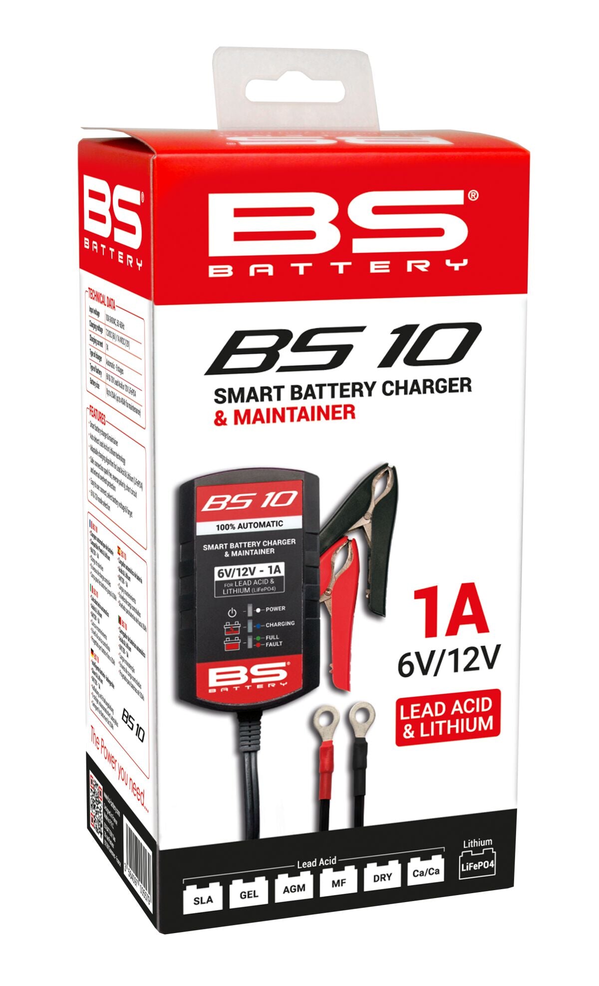 Bs Battery Charger Bs10 6 V/12 V 1 A
