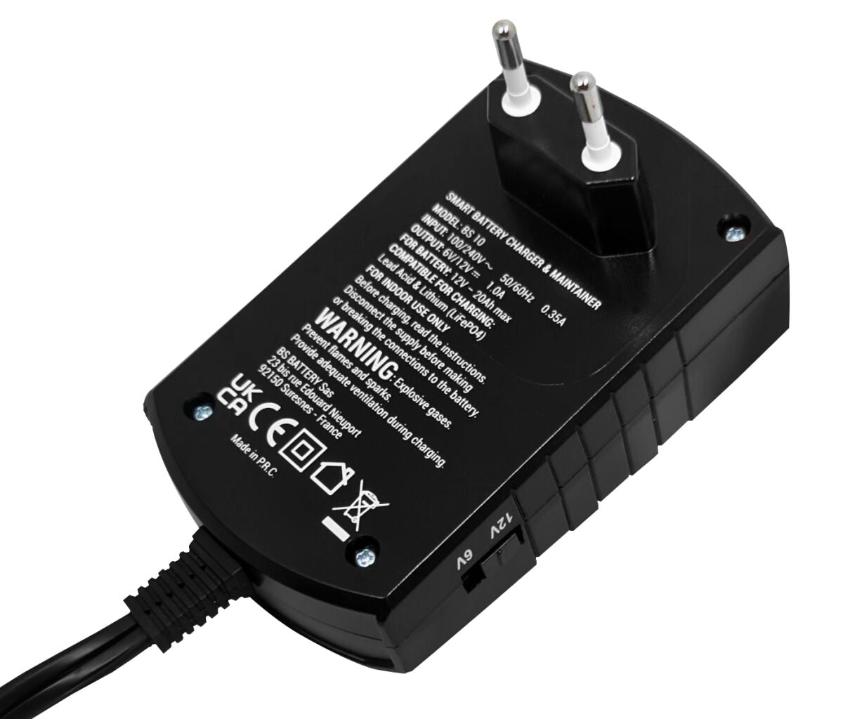 Bs Battery Charger Bs10 6 V/12 V 1 A