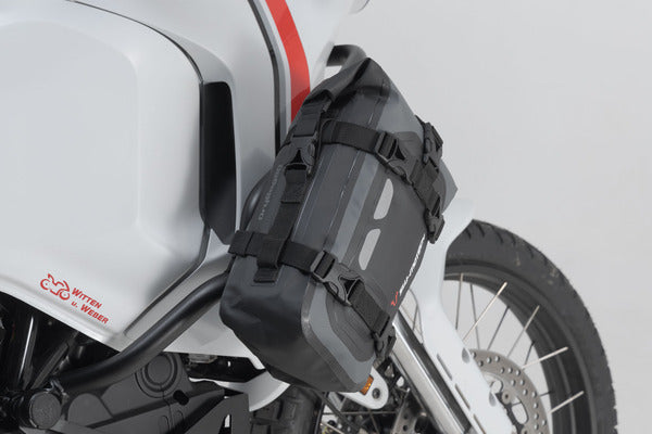 Drybag 80 Tail Bag (Waterproof), Grey & Black - 8 Liters