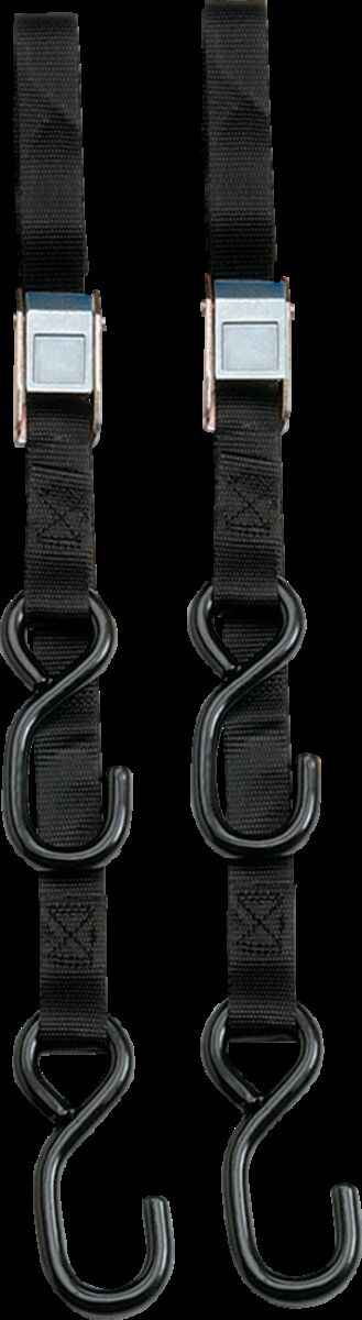Parts Unlimited Tie Down 1.5 Std Blk Pr