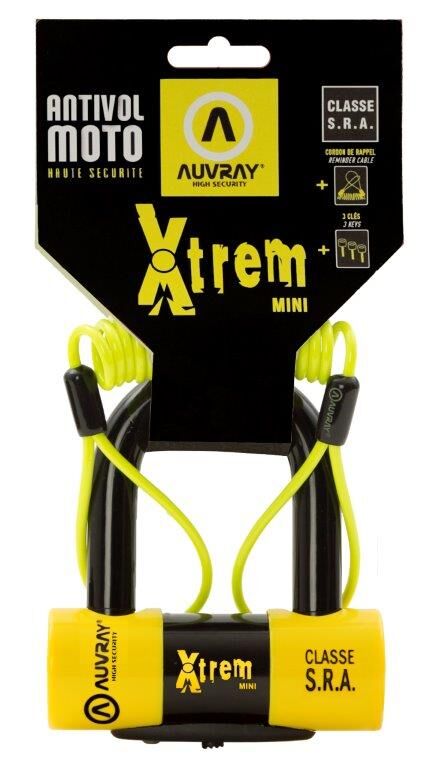 Auvray U Lock Xtrem Mini Sra Black/Ye