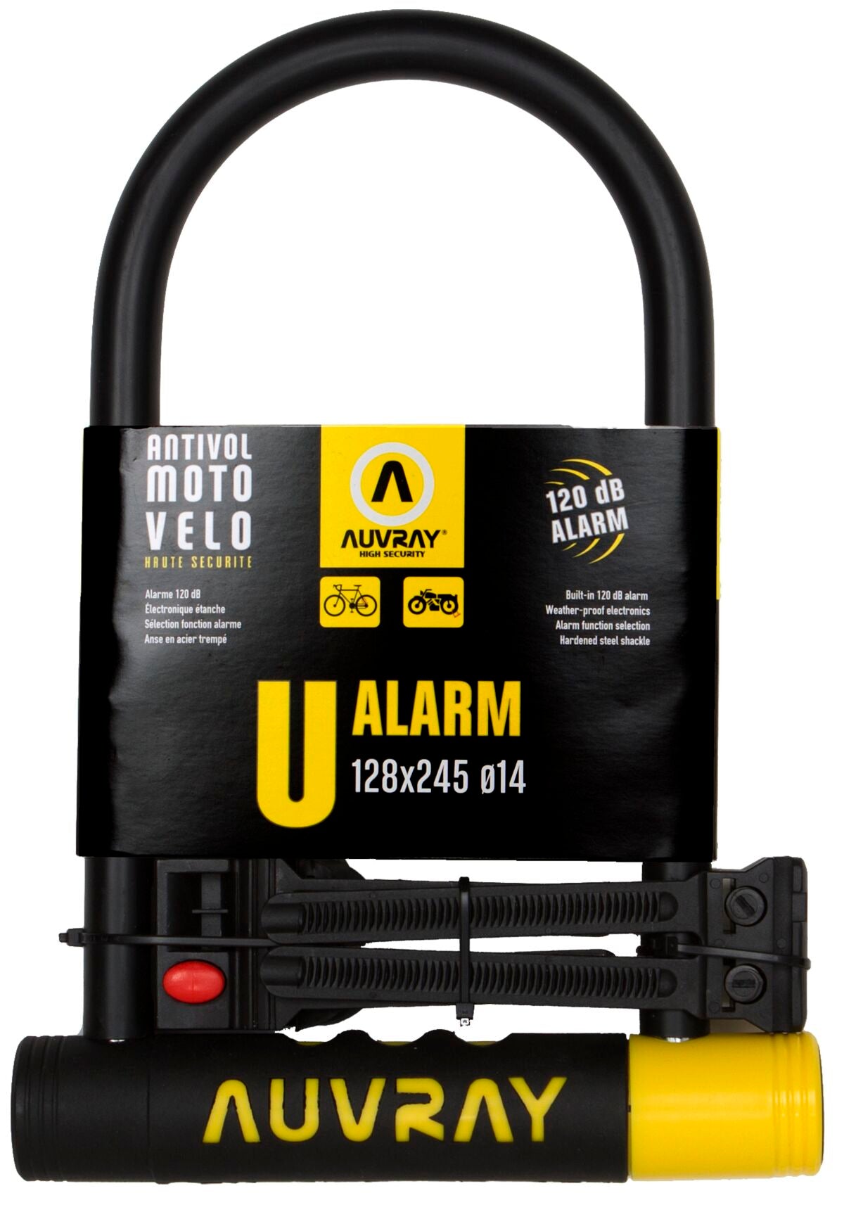 Auvray U Lock Alarm 128 X245 Dia14