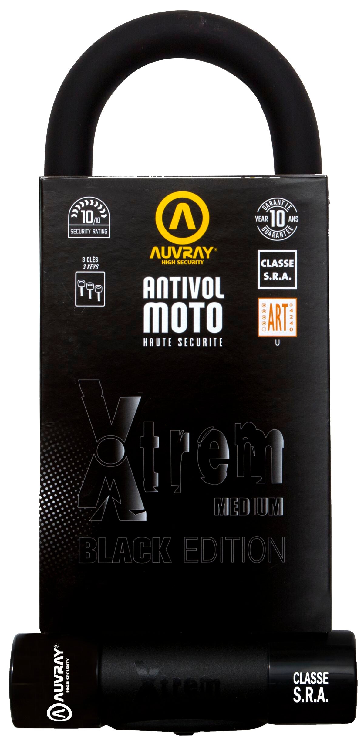 Auvray U Lock Xtreme Medium Black Edi