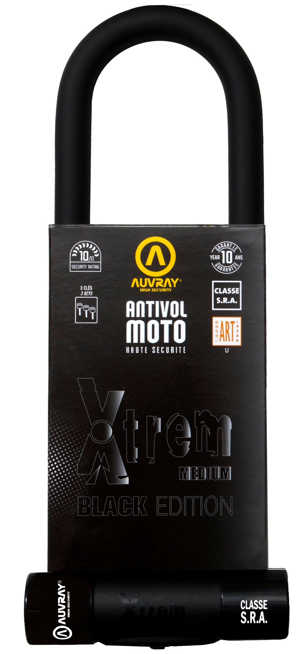 Auvray U Lock Xtreme Medium Black Edi