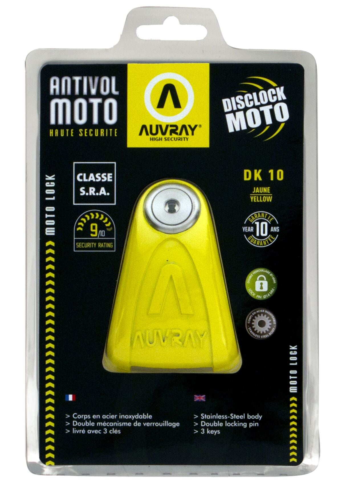 Auvray Block Disc Lock Dk 10 Sra Yell