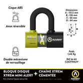 Auvray U Lock Xtrem Mini Alarm Sra Bl