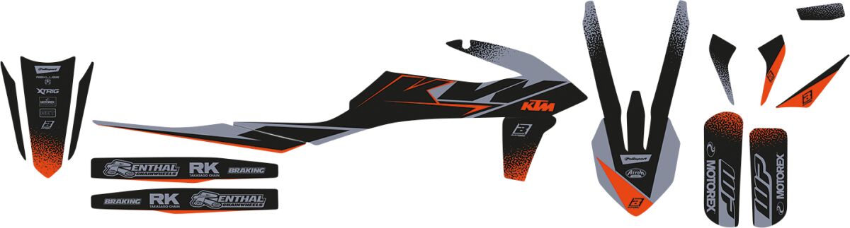 Blackbird Racing Graph Kit Mat Blk Ktm