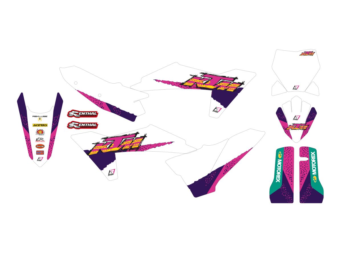 Blackbird Racing Graphic Kit Retro Ktm 23