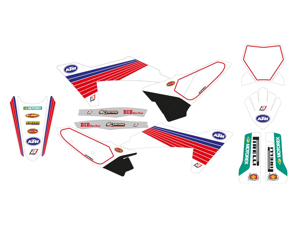 Blackbird Racing Graphic Kit Retro2 Ktm 23