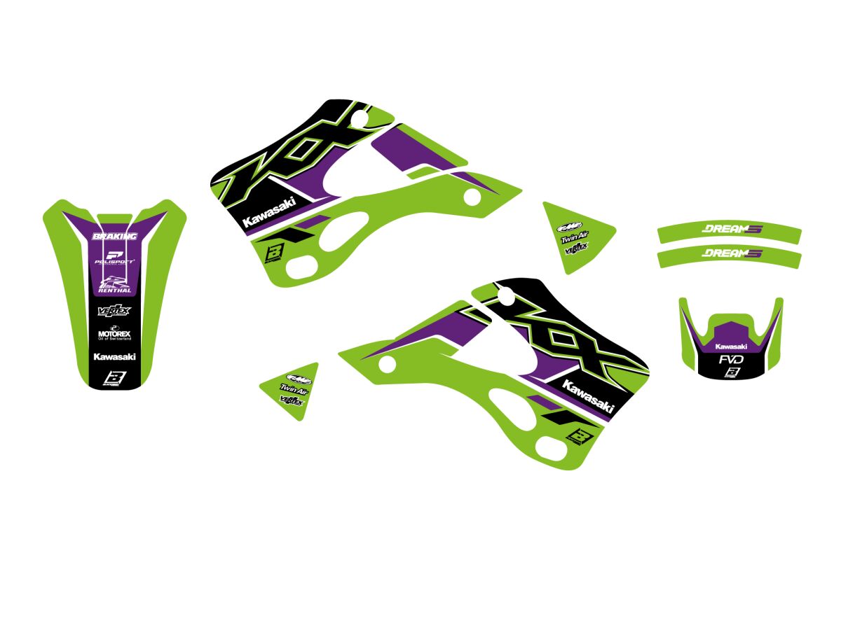 Blackbird Racing Graphic Kit Dream 5 Kx125 99 0