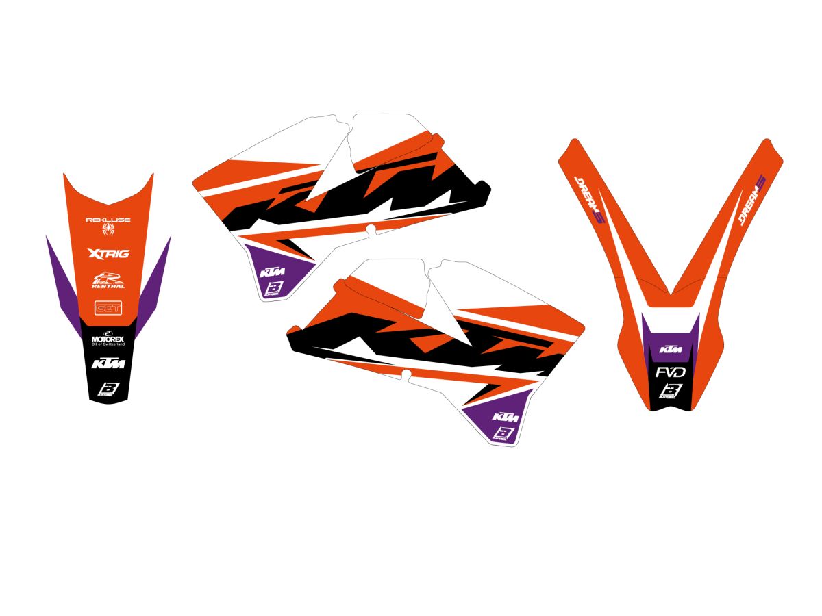 Blackbird Racing Graphic Kit Dream 5 Sx 05 06