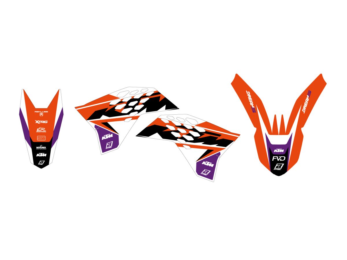 Blackbird Racing Graphic Kit Dream 5 Sx 07 10