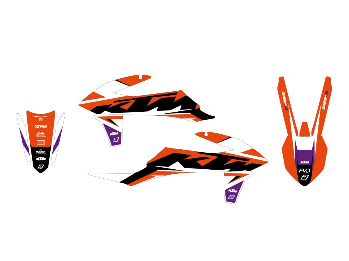 Blackbird Racing Graphic Kit Dream 5 Ktm 19 22