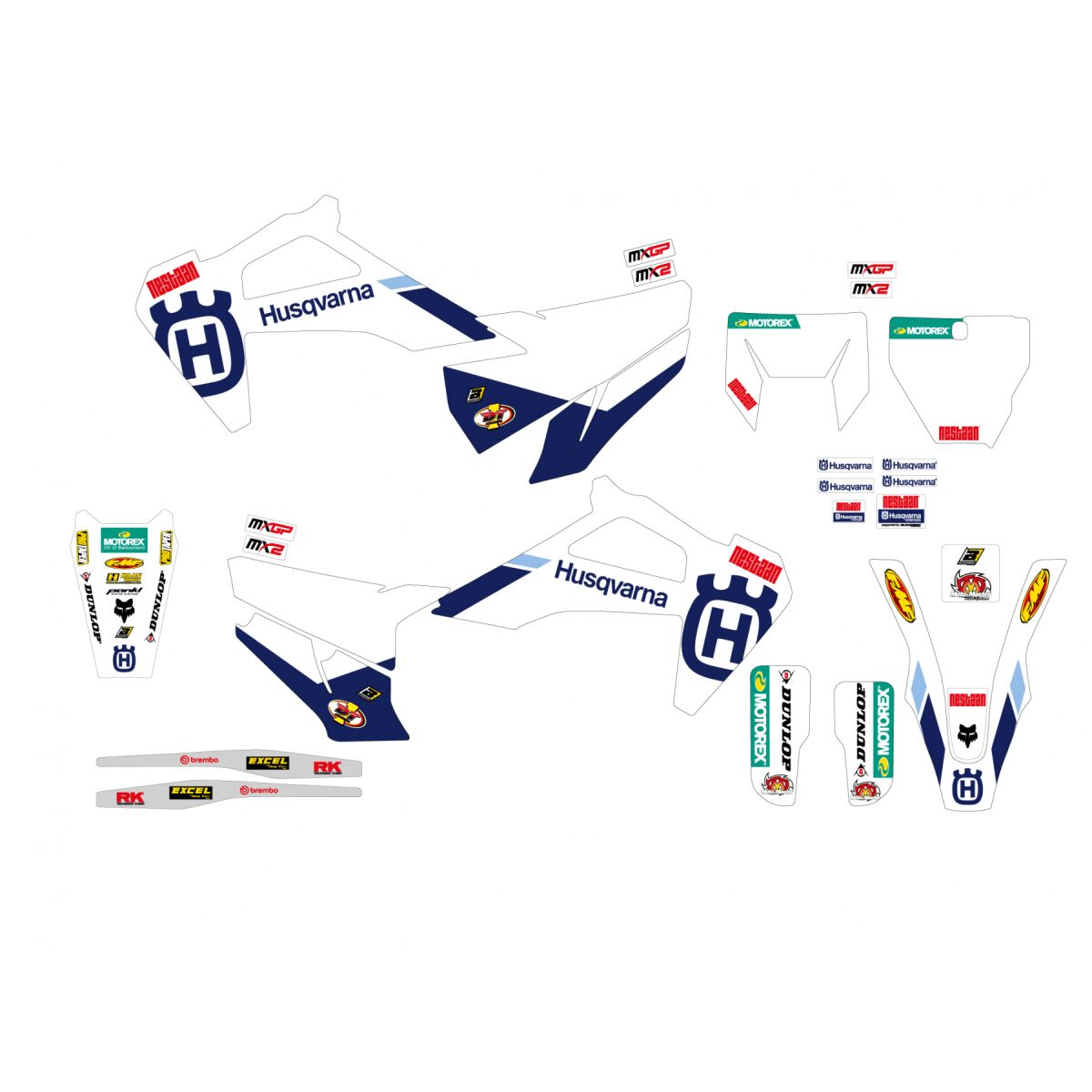 Blackbird Racing Graphic Kit Husky Factory '25